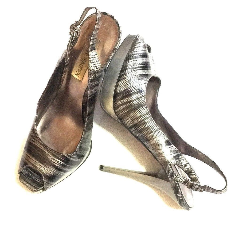 Steve Madden Animal Print Platform Heels